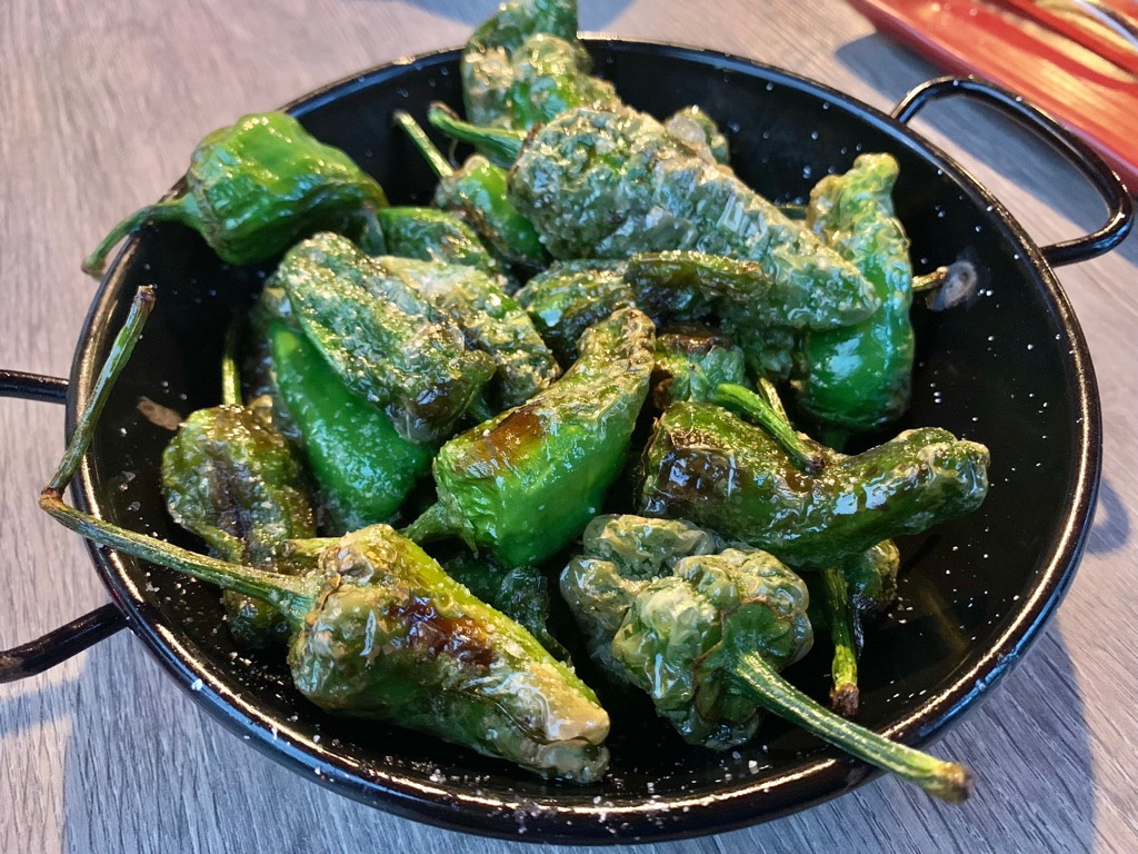 Carta de Bares en Barcelona, Bar Estudiantil, Pimientos de Padrón