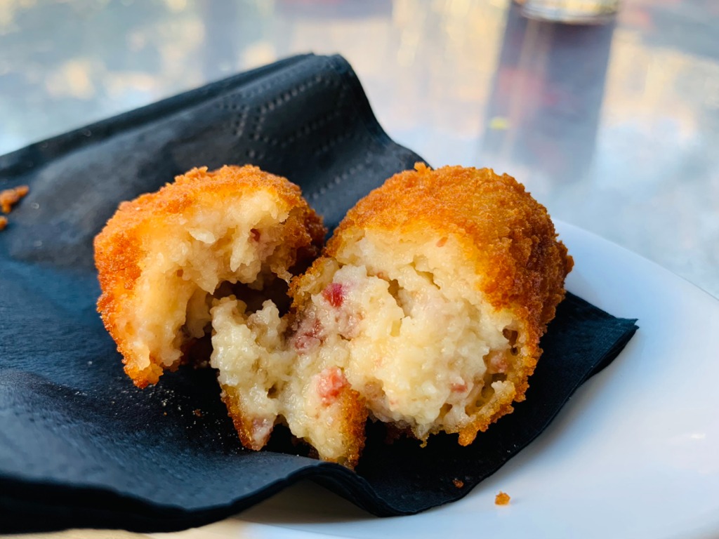 Menu of Bars in Barcelona, Bar La Principal, Croqueta de jamón