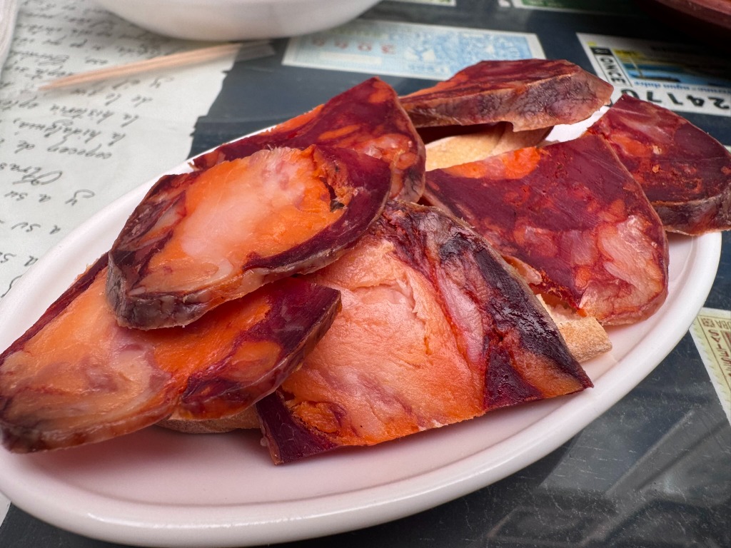 Menu of Bars in Cordova, Taberna La Fuenseca, Chorizo ibérico