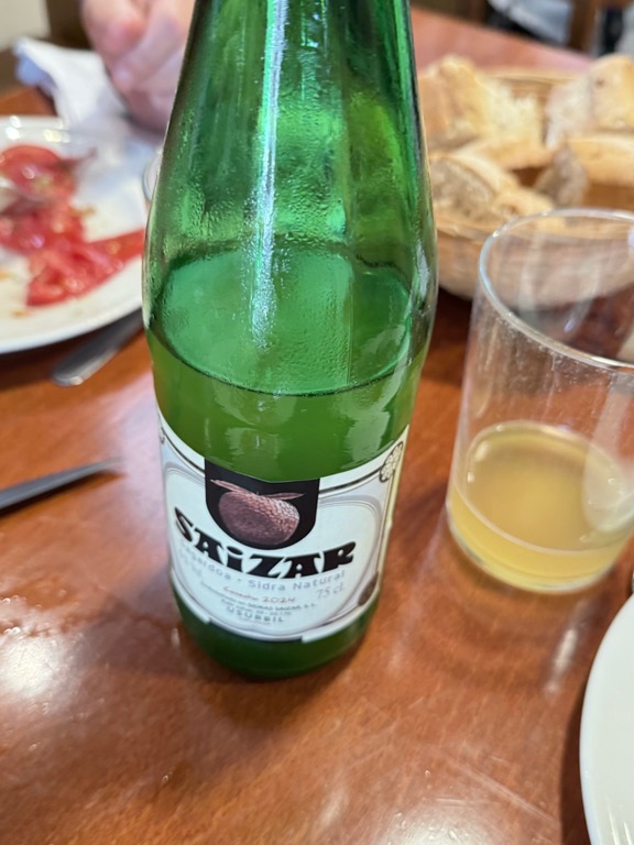 Recomendación gastronómica de Lizarraga: Sidra saizar
