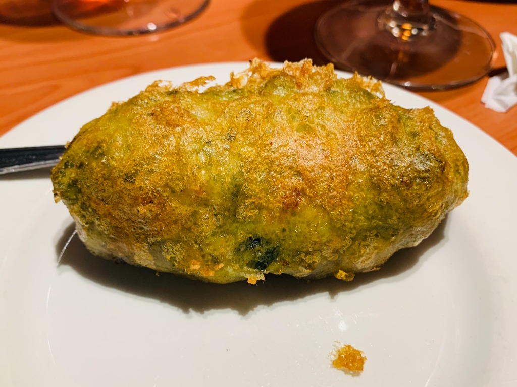 Carta de Bares en Pamplona, Bar Noé, Croqueta de espinaca y gamba