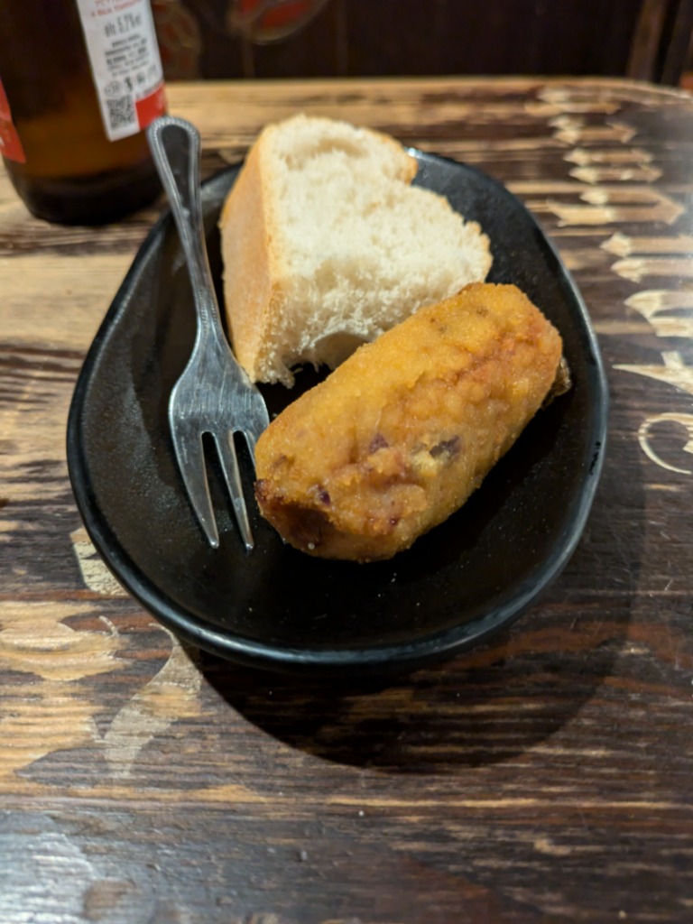 Carta de Bares en Zaragoza, La Abadía de Glastonbury, Croqueta de buey