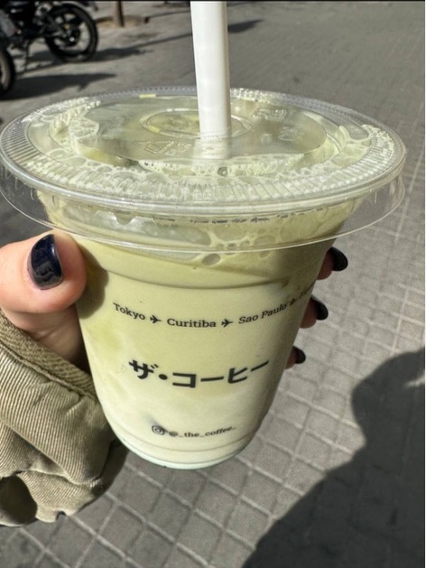 Menu of Coffee Shops in Barcelona, The Coffee, Iced matcha con menta