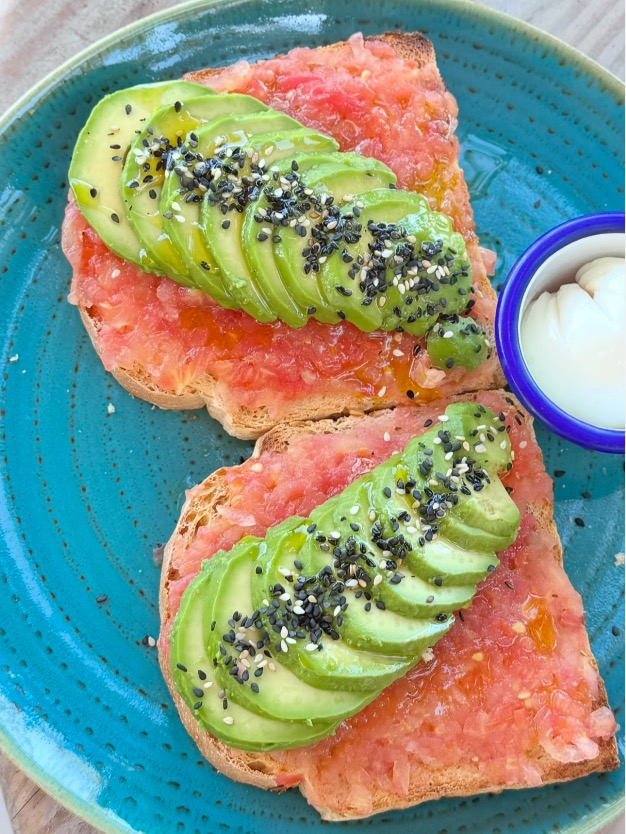 Menu of Coffee Shops in Formentera, Salines Café, Tostada Reina