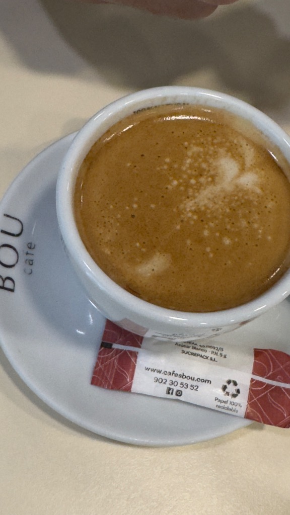 Valoración y opiniones de comida y bebida en Llorenç del Penedès, El Rustiq, Café con leche