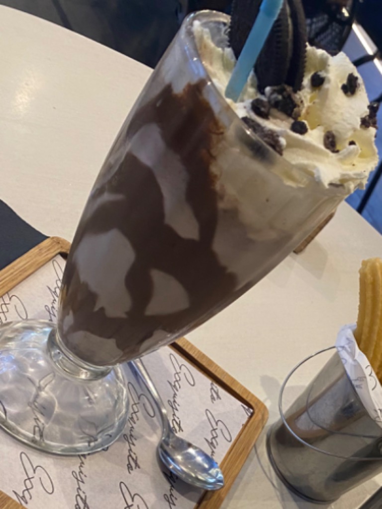 Carta de Cafeterías en Murcia, Exxquisito Churrería, Batido de oreo