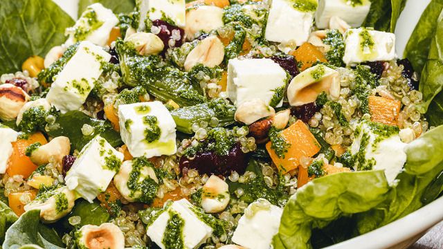 Carta de Cafeterías en Pamplona, Café Peregrino, Ensalada templada de quinoa