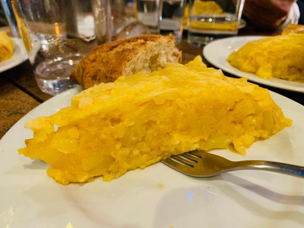 Gastronomy recommendation in Pamplona: Pincho de tortilla
