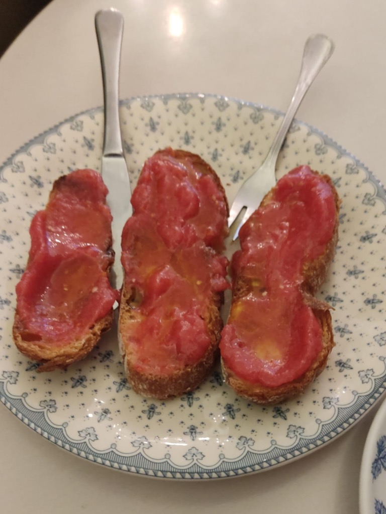 Carta de Cafeterías en Pamplona, Panadero de Eugui, Tostada de tomate