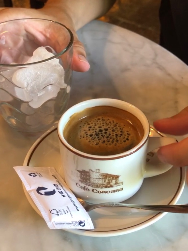Menu of Coffee Shops in Santillana del Mar, Café Concana, Café con hielo