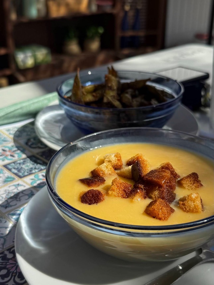 Carta de Chiringuitos en Roda de Berà, Punta Paloma Sun Beach Club, Crema de verduras