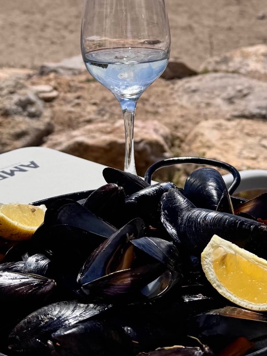 Carta de Chiringuitos en Roda de Berà, Punta Paloma Sun Beach Club, Mejillones