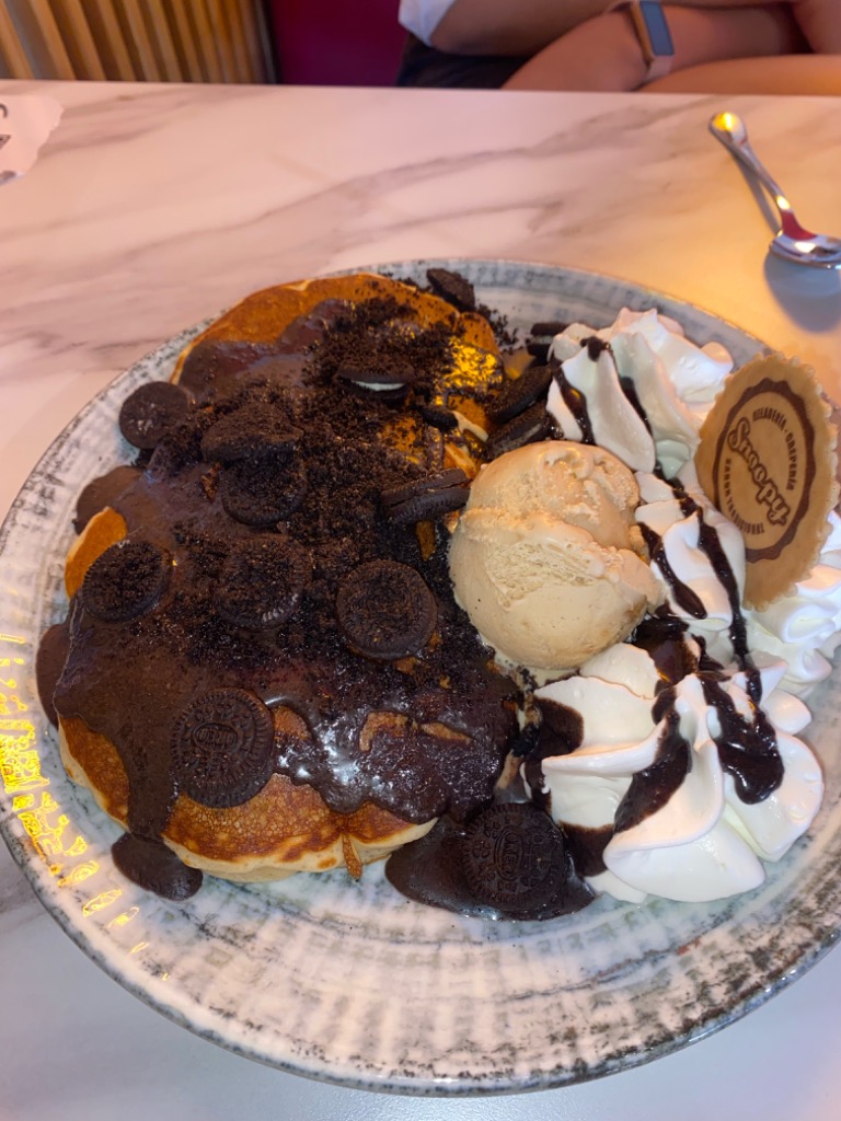 Recomendación gastronómica de Alcantarilla: Tortitas de chocolate con oreo