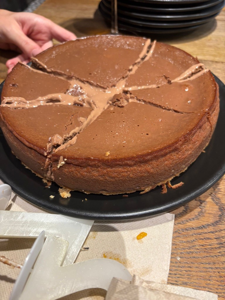 Gastronomy recommendation in Valencia: Cheesecake de chocolate belga