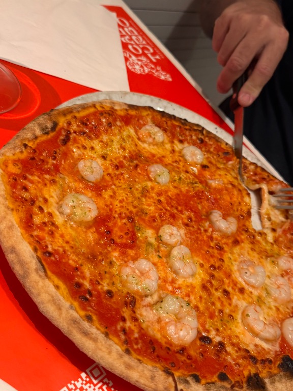 Carta de Pizzerías en Vilafranca del Penedès, Cal Turbo, Pizza de gambas