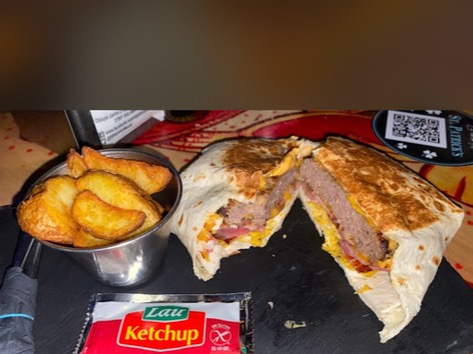 Carta de Pubs en Salamanca, St. Patrick's Irish Pub, Burriburguer
