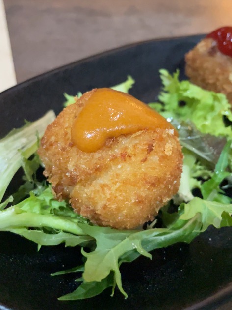 Carta de Restaurantes en Algezares, Las Cenas del Hidalgo, Croqueta de bacalao a la vizcaína