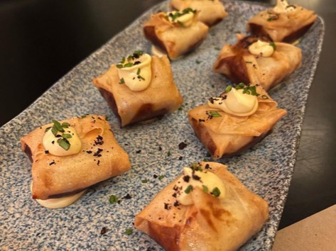 Menu of Restaurants in Alicante, Burro Canaglia Bar&Resto - Alicante, Raviolis crujientes de secreto ibérico