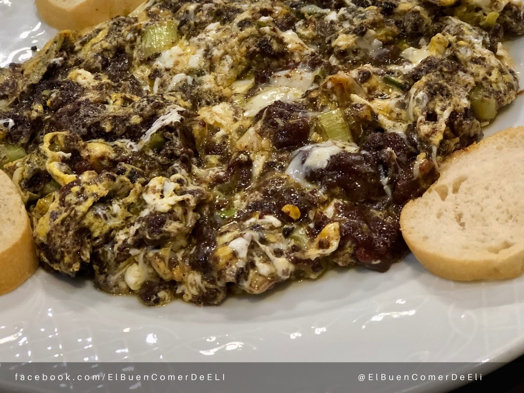 Carta de Restaurantes en Alicante, Cervecería Max, Revuelto de morcilla y ajetes