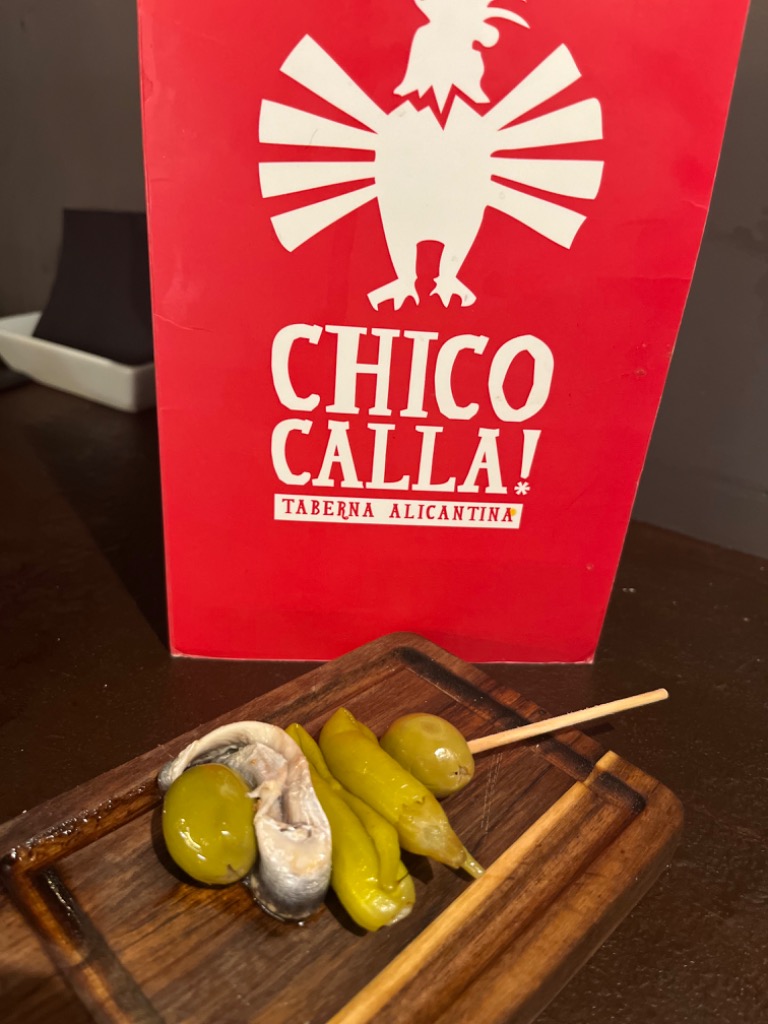 Menu of Restaurants in Alicante, Chico Calla | C/ San Francisco, Gilda o Banderilla