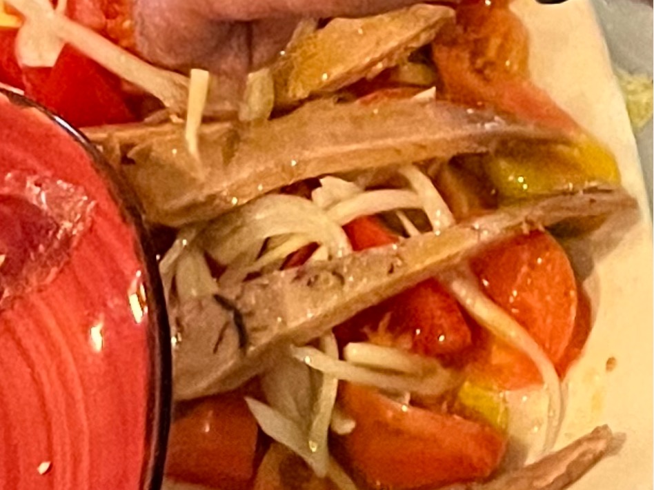 Carta de Restaurantes en Alicante, Vivaldi Vermuteria, Tomate Raff con bonito murciano