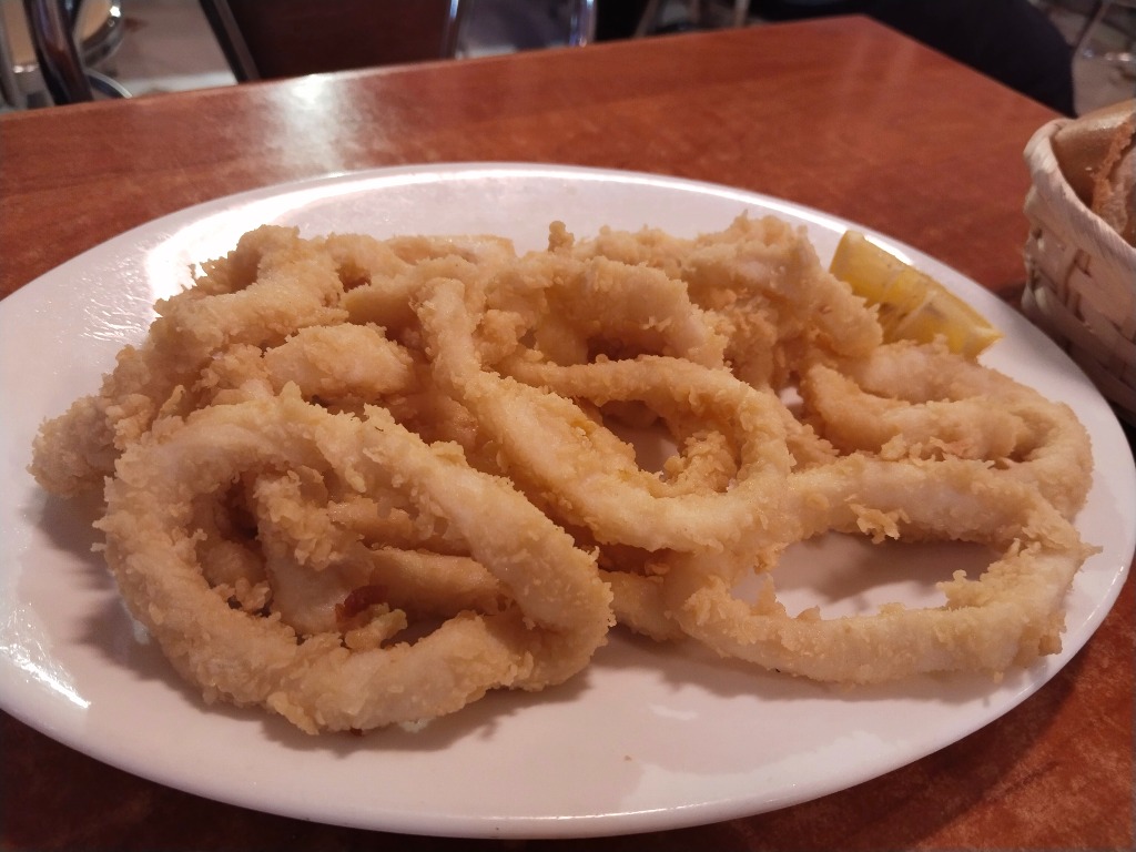 Menu of Restaurants in Almendralejo, Restaurante Estadio, Calamares a la Romana