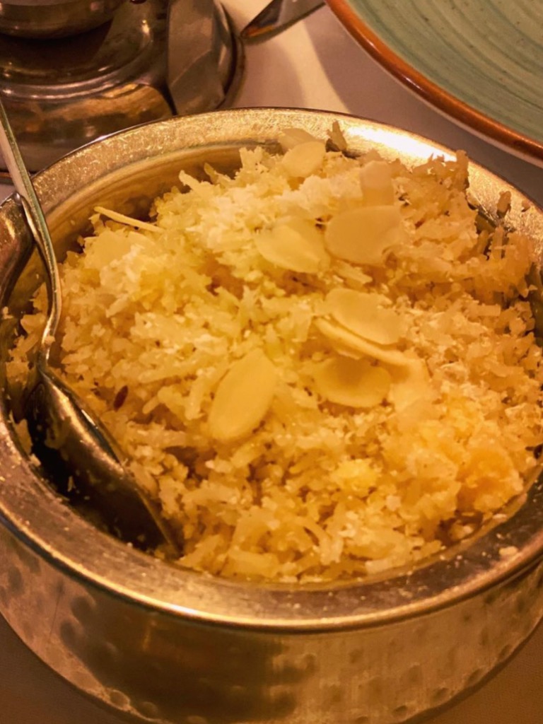 Carta de Restaurantes en Altea, albir tifin, Arroz de coco