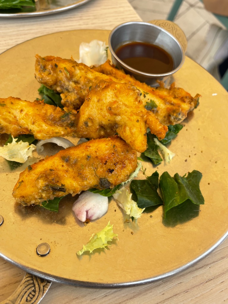 Carta de Restaurantes en Altea, Crown of India, Chicken pakkora (pollo de corral rebozado en harina de garbanzos)