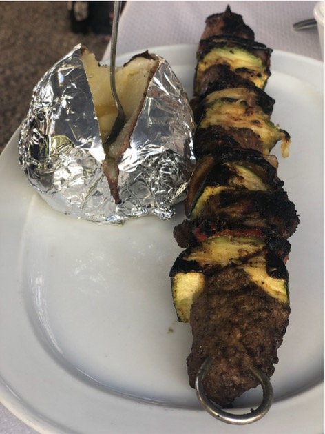 Menu of Restaurants in Altea, El Chiringuito, Brocheta de cordero