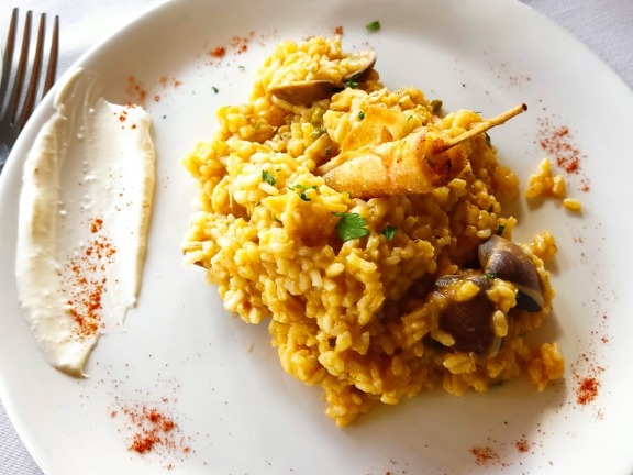 Carta de Restaurantes en Arbizu, Restaurante Camping Arbizu, Arroz con langostino y almeja