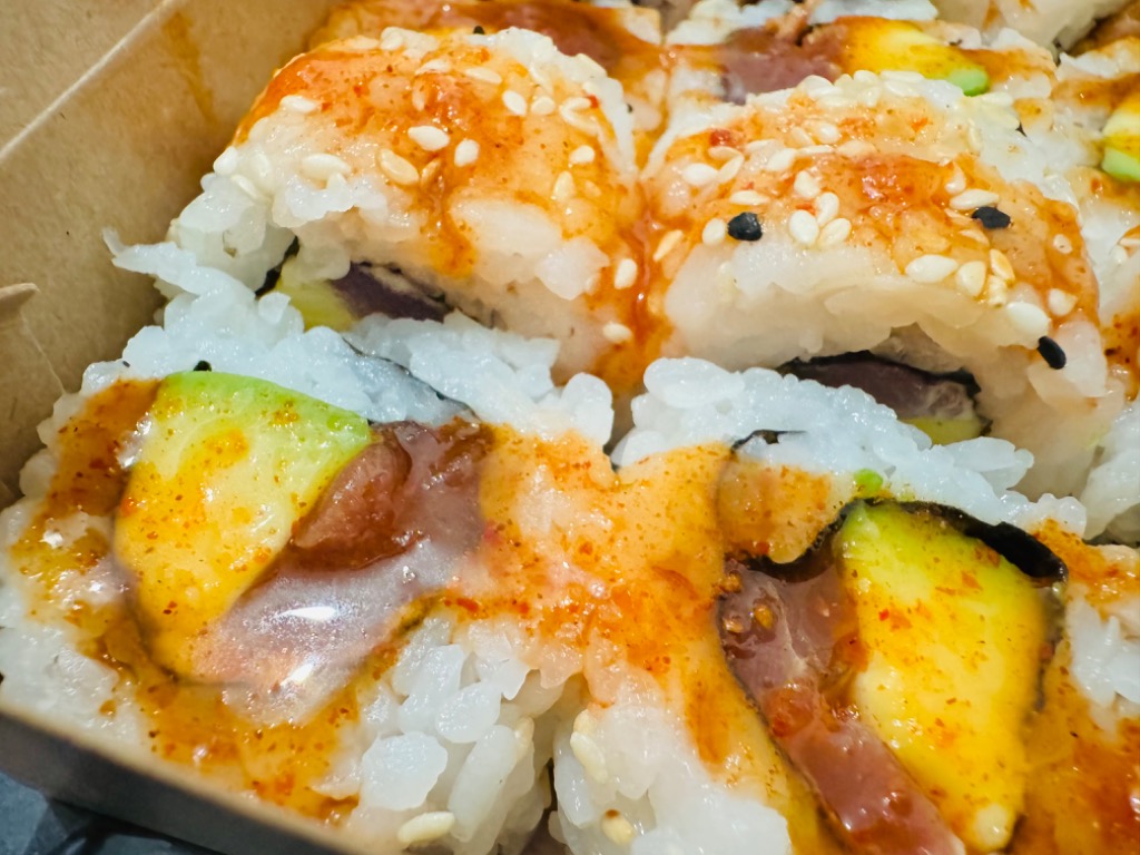 Menu of Restaurants in Barcelona, Asian Noodles & Sushi - Nou Rambla, California Spicy Atún (8p)