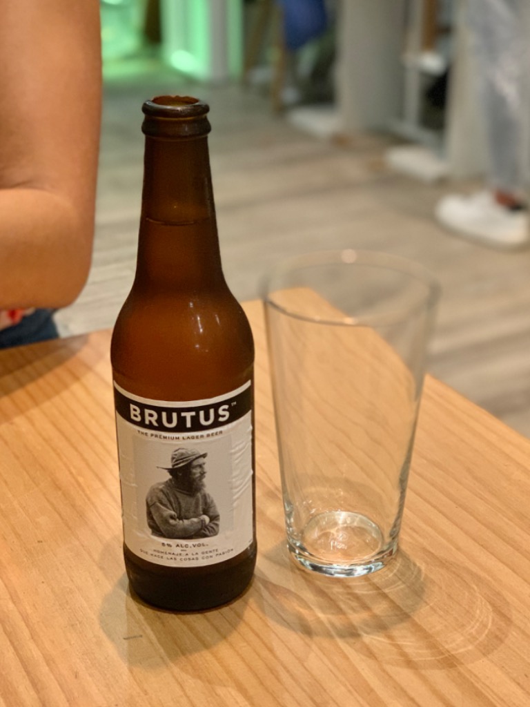 Menu of Restaurants in Barcelona, Avocado, Brutus Premium Lager