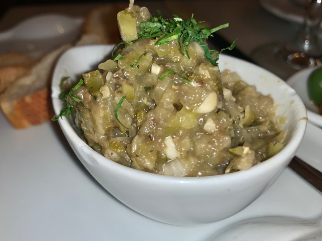 Carta de Bares en Barcelona, Bar Bodega Quimet, Tartar de berenjenas