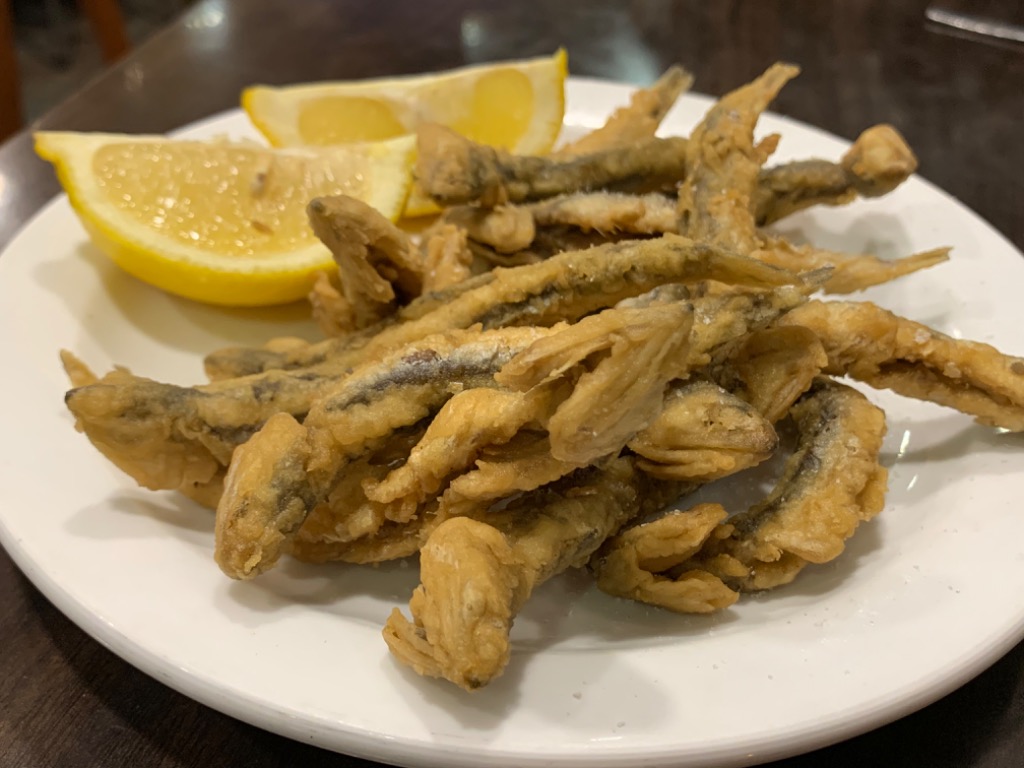 Menu of Restaurants in Barcelona, Bar Celta Pulperia, Pescaditos fritos
