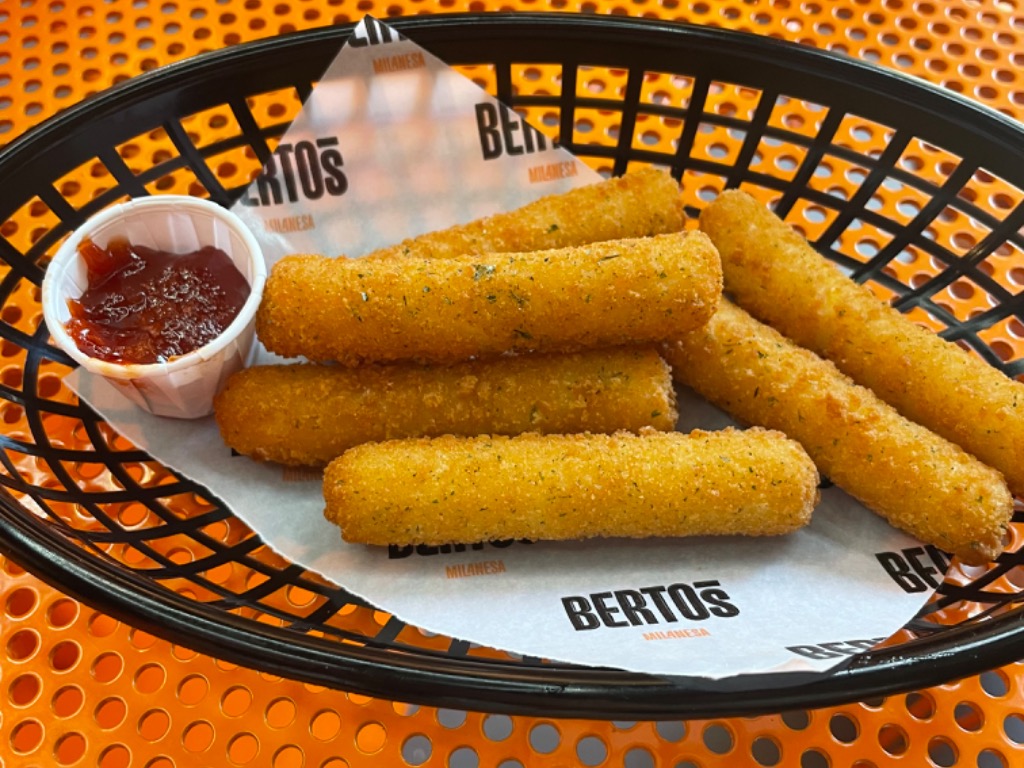 Carta de Restaurantes en Barcelona, Berto's Milanesa, Fingers de mozarella