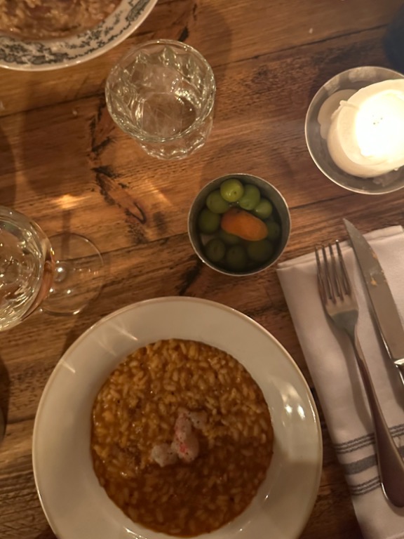 Carta de Restaurantes en Barcelona, Bronzo - Bar e cucina (Eixample), Risotto de gamba roja