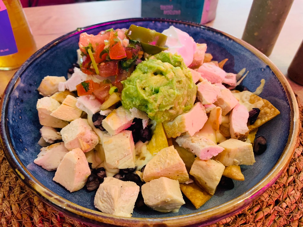 Carta de Restaurantes en Barcelona, Buena Morena, 1/2 Nachos con pollo
