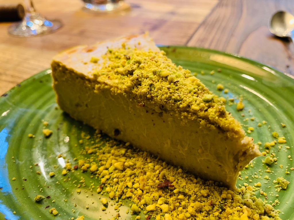 Carta de Restaurantes en Barcelona, Carnal Steak House, Tarta de queso de pistacho siciliano