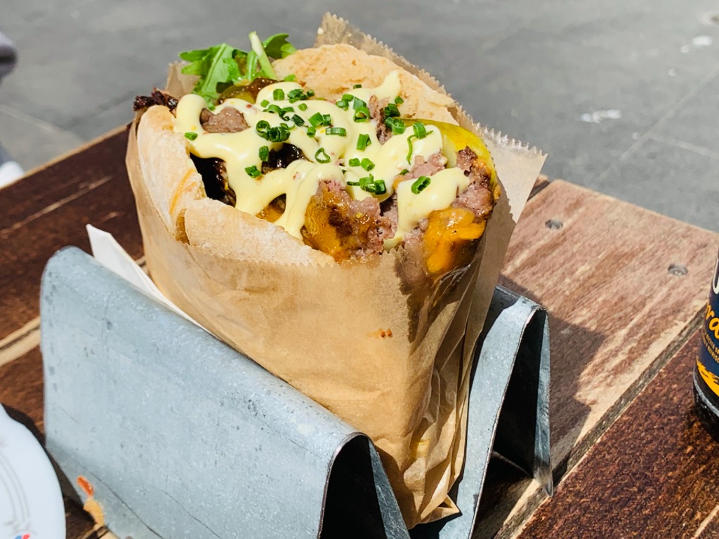 Carta de Restaurantes en Barcelona, Doña Rosa - Cocina Urbana, Pita burger roto