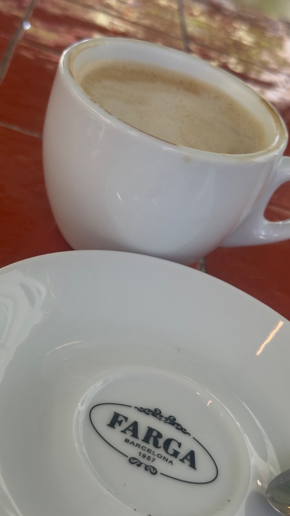 Valoración y opiniones de comida y bebida en Barcelona, Farga - Beethoven, Café leche avena