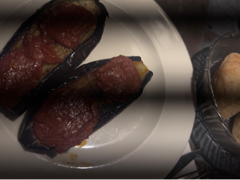 Carta de Restaurantes en Barcelona, Florida Grill, Berenjenas a la brasa con sobrasada