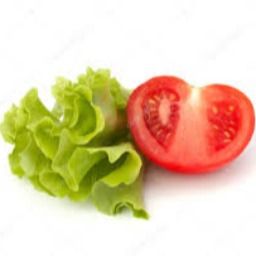 Carta de Restaurantes en Barcelona, Frankfurt Rosellon, Lechuga y tomate