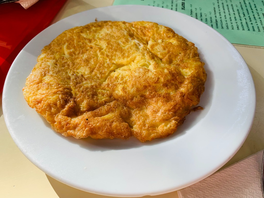 Menu of Restaurants in Barcelona, Gelida, Tortilla de patata