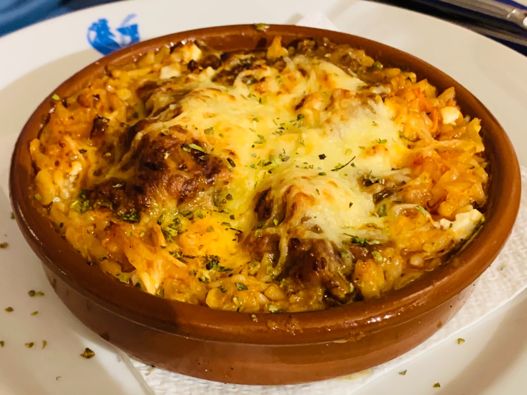 Menu of Restaurants in Barcelona, Greek Aribau, Pastichio