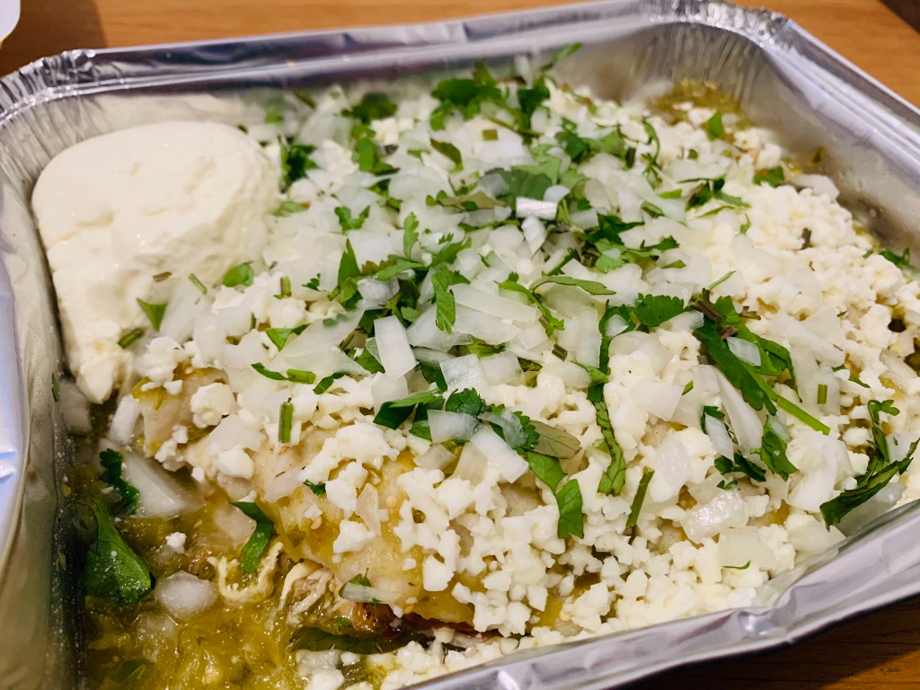 Menu of Restaurants in Barcelona, La Pachuca, Enchiladas verdes (2 uds)