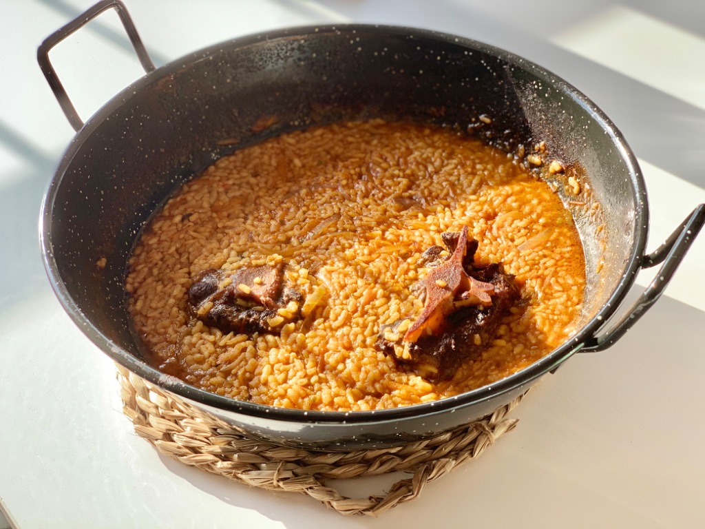 Menu of Restaurants in Barcelona, L'Arrosseria Xàtiva Sant Antoni, Arroz de rabo de toro y verduras (meloso)