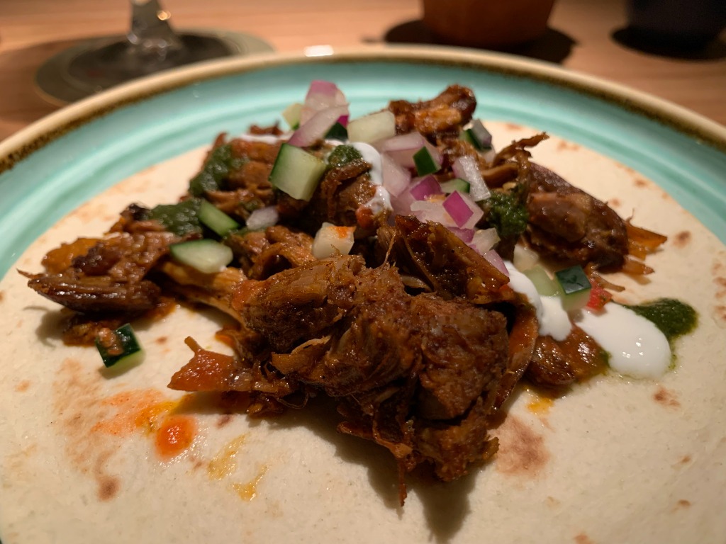 Carta de Restaurantes en Barcelona, Little Andaman, Wrap de cordero mechado