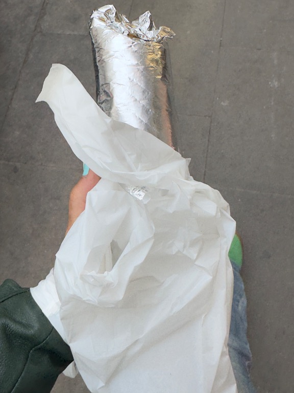 Valoración y opiniones de comida y bebida en Barcelona, Mustafa's Can Gemüse Kebap, Durum de pollo