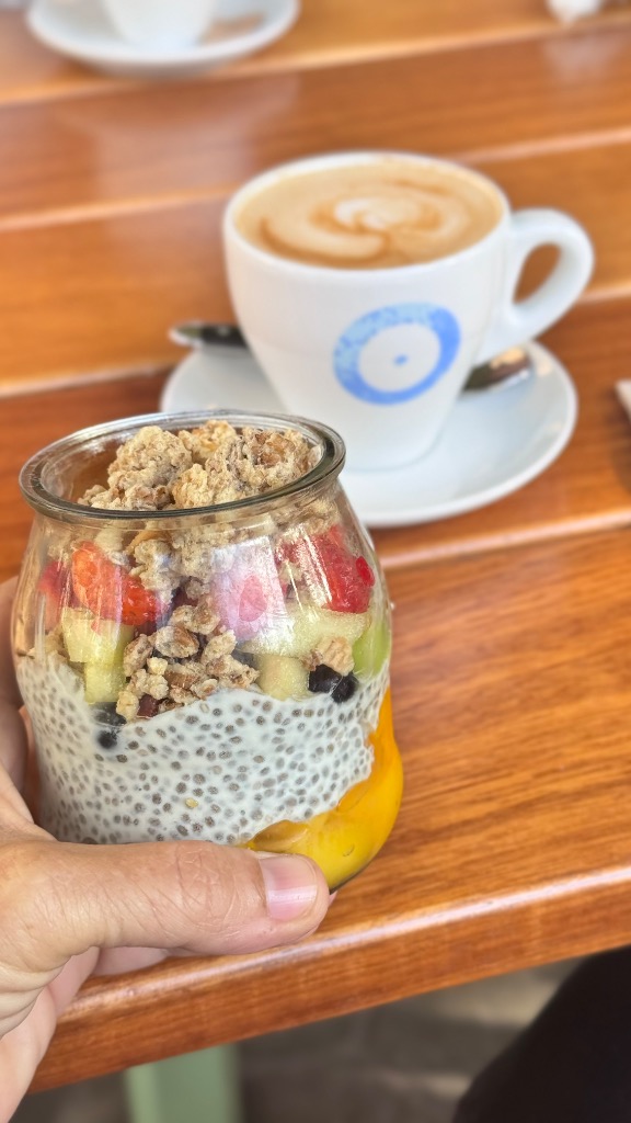 Recomendación gastronómica de Barcelona: CHIA Leche de soja, yogur, chia, mango, manzana, fresas, arándanos y granola