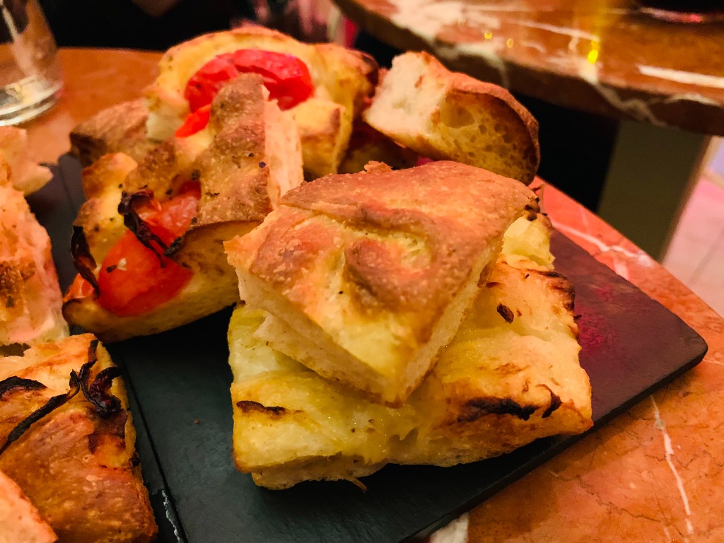 Menu of Restaurants in Barcelona, Ostaia Cucina Italiana, Surtido de Focaccia